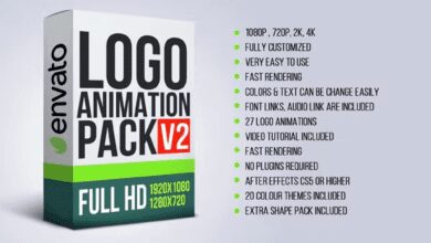 حزمة أنيميشن الشعار Videohive - Logo Animation Pack V2 14603270