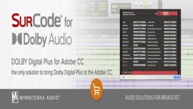 ملحق ادوبي بريمير كامل Minnetonka SurCode Dolby Digital 5.1 Encoder v1.0.1.63 for Adobe Premiere Pro