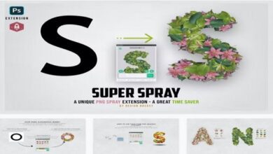 جديد ملحق الرذاذ للفوتوشوب Super Spray - PNG Spray Extension for Photoshop