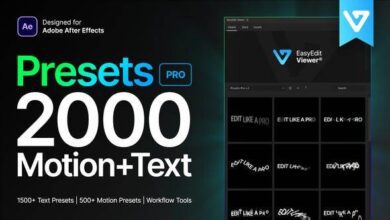 الحزمة كاملة VIDEOHIVE EasyEdit Viewer Presets Pro 37459988 تعمل مية بالمية