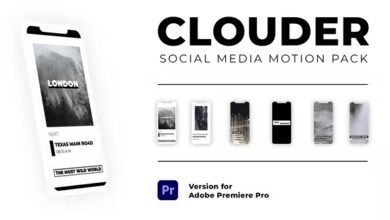 Videohive - Clouder - Motion Pack for Social Media | Premiere Pro - MOGRT - 37717374