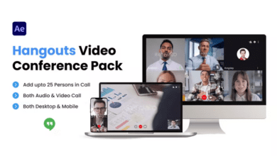 Videohive - Hangouts Video Conference Pack - 36353345 - Project for After Effects