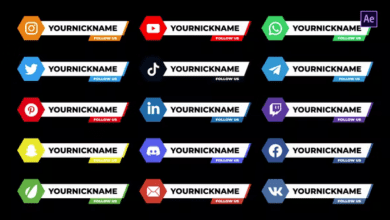 Videohive - Social Media Lower Thirds - 37559013