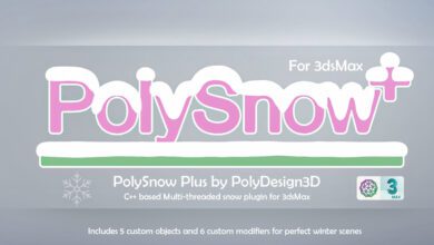 PolyDesign3D PolySnow+ 1.02 for 3DS Max 2016-2023