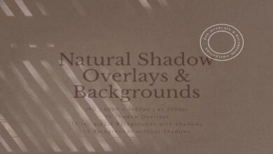 Natural Shadow Overlays & Background - 7173006 تراكبات الظلال الطبيعية والخلفية