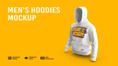 Men's Hoodies Mockup - 7150585