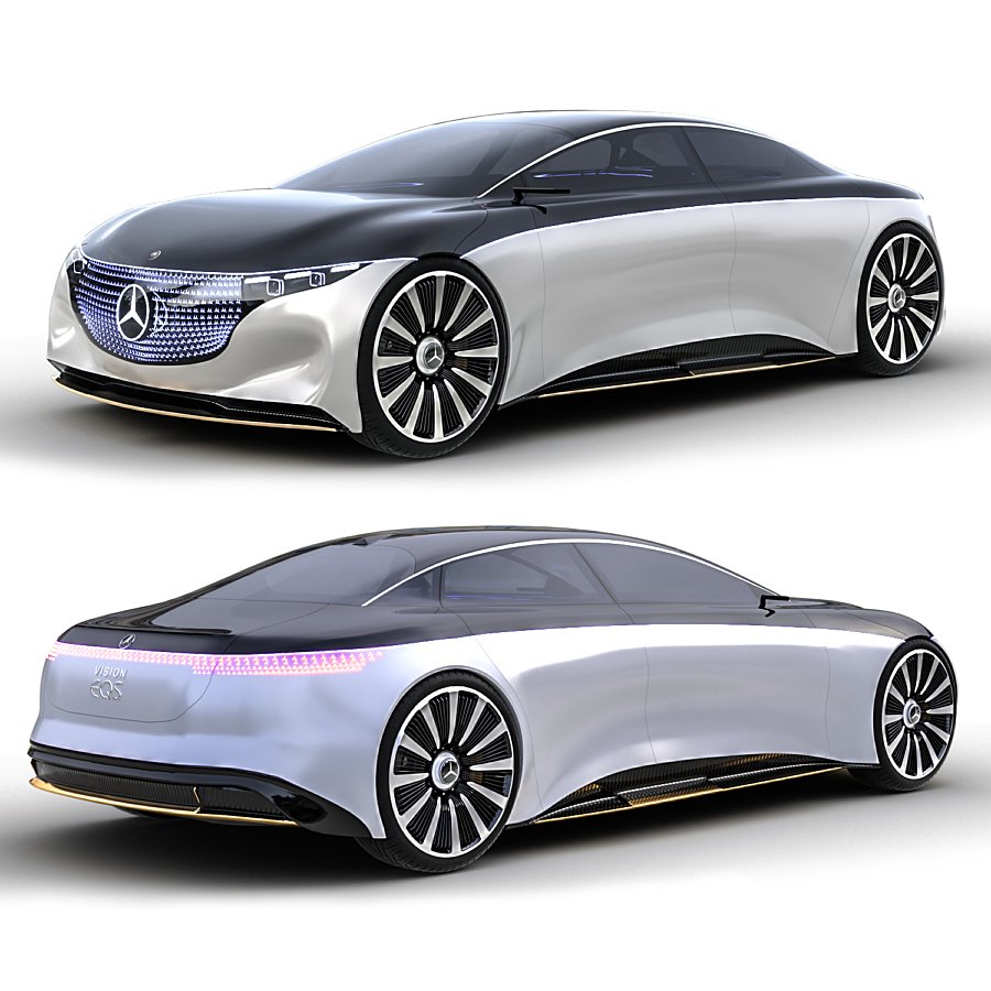 Mercedes Vision EQS 3D Model