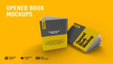 Opened Book Mockup - 7211516