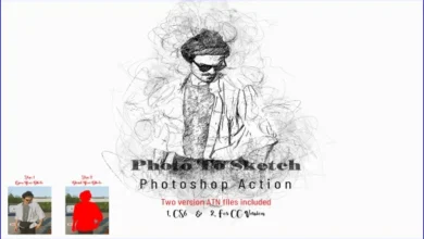 Photo To Sketch Photoshop Action - 7315002