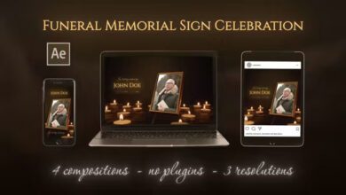 Videohive - Funeral Memorial Sign Celebration - 38453788 - Project for After Effects