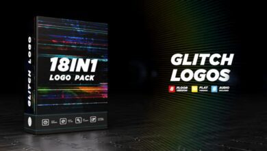 Videohive - Glitch Logos - 36396986