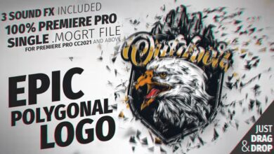 Videohive - Polygonal Logo Reveal Mogrt - 37648198