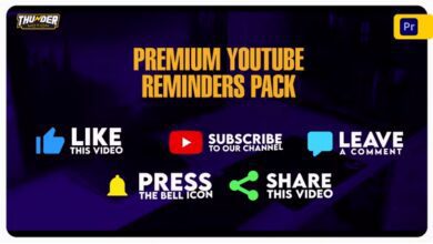 Videohive - Premium YouTube Reminders Pack - 38301508