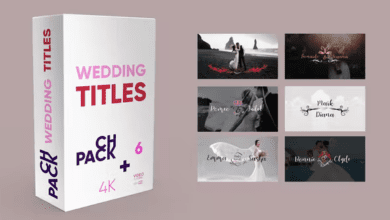 Videohive - Wedding Titles - 38159792 حزمة عناوين الزفاف