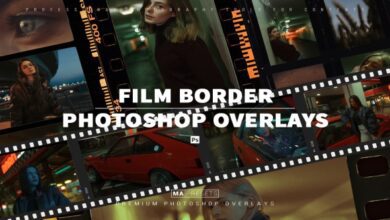 75 Film Frame Border Overlays