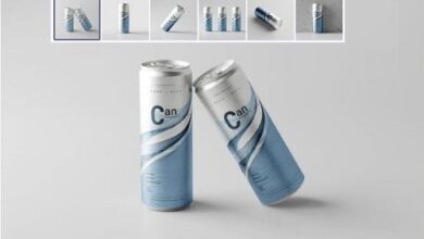 Aluminum Can Mockup