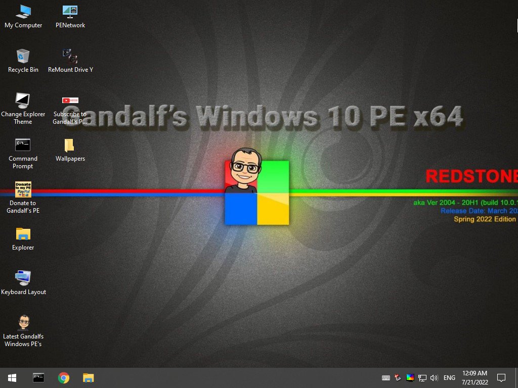 Gandalfs Windows 10PE x64 20H1 build 19041 Spring 2022 Edition