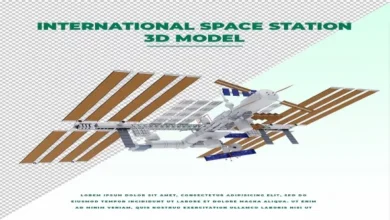 International space station 3D Model