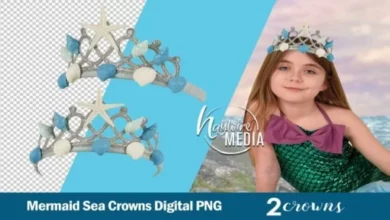 Mermaid Princess Sea Crown PNG