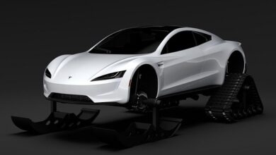 Tesla Roadster Ski 2018 3D Model