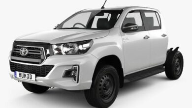 Toyota Hilux Double Cab Chassis SR 2019 3D model