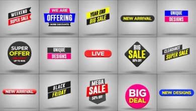 Videohive - 3D Promo Tags V1 - 38542097