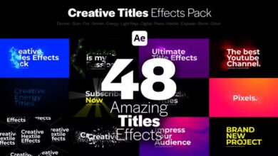 Videohive - Creative Titles Effects Pack - 38644485