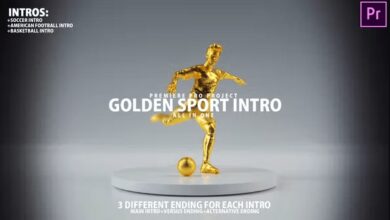 Videohive - Golden Sport Intro Sports Promo for Basketball Soccer Football Premiere Pro - 38730450