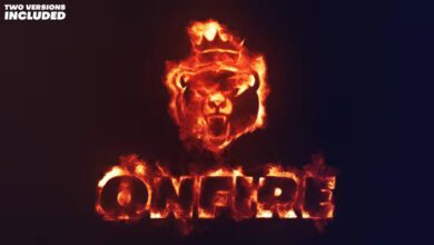 Videohive - On Fire Logo Reveal - 2 Variations - 38683901 - Project for After Effects