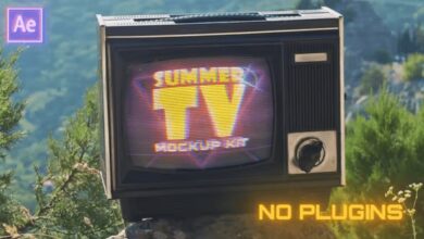 Videohive - Retro TV Mockup Kit (Summer Edition) 38858174