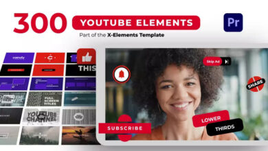 Videohive Youtube Elements Premiere Pro 38506742