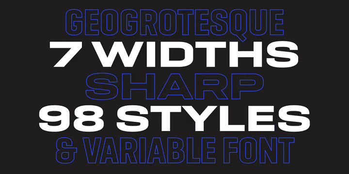 Geogrotesque Sharp Font Family