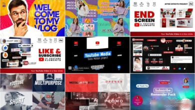 تجميعة قوالب يوتيوب VideoHive Pack YouTube