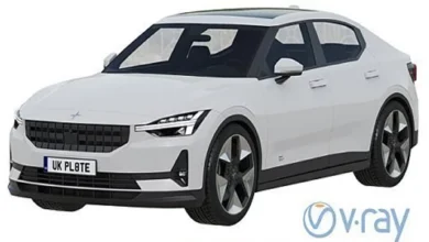 Polestar 2 2023 3D Model