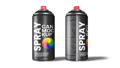 Spray Can Mockup 6ZUNE79