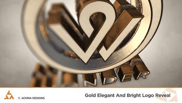 Videohive Gold Elegant And Bright Logo Reveal 36339673