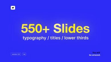 مكركة || Videohive Just Typography Pack V3 33130966