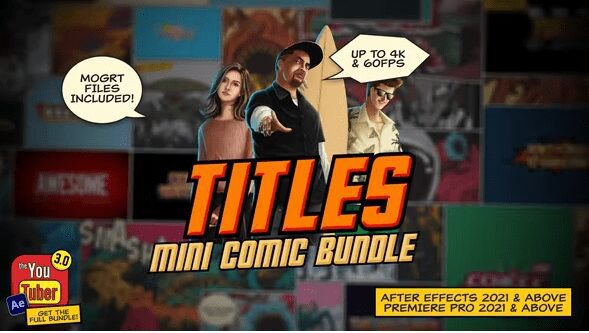 Videohive Mini Comic Bundle Titles 38044019