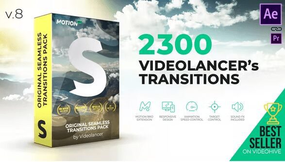 Videohive Videolancers Transitions Original Seamless Transitions Pack V8.1 18967340