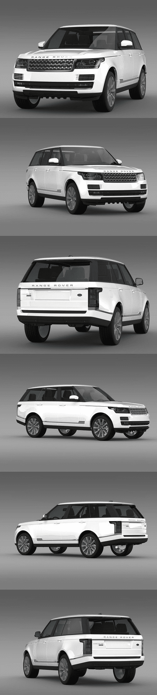 Range Rover Vogue SE SDV8 L405 3D Model