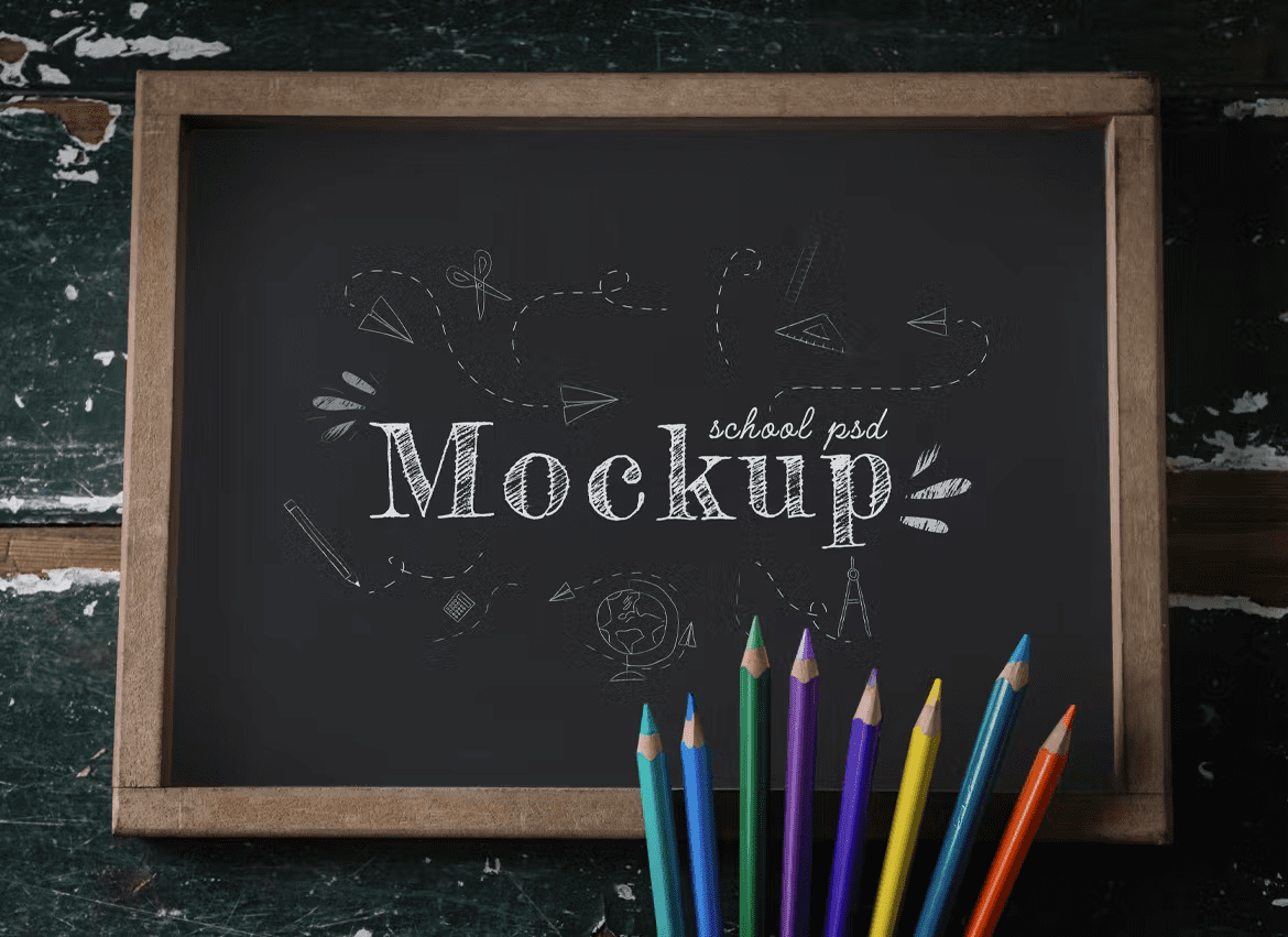 School Chalkboard Mockup 5QGQU5V