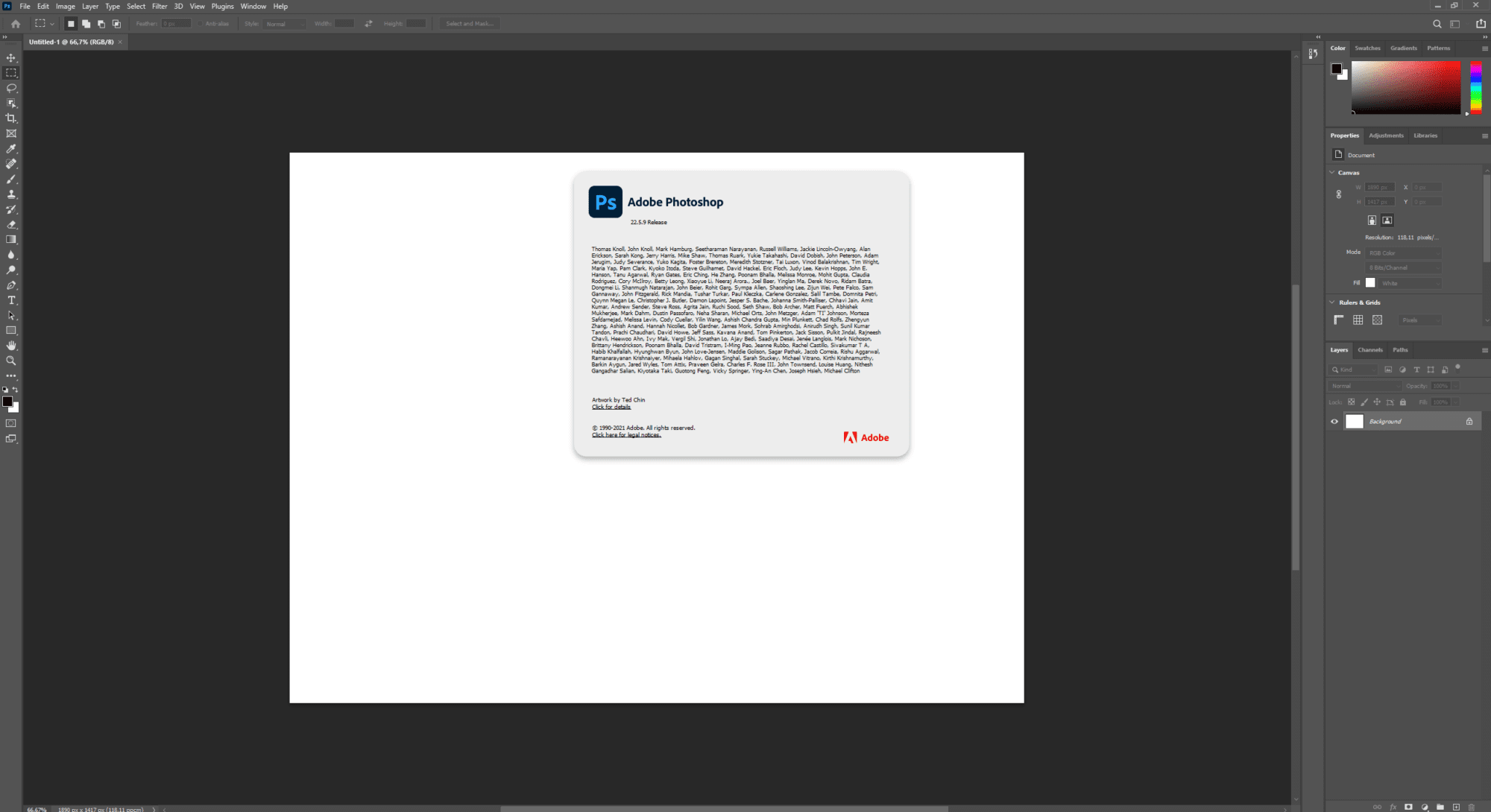 اصدار جديد Adobe Photoshop 2021 v22.5.9.1101 x64 كامل