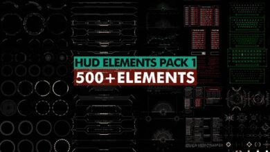 Videohive - HUD Elements Pack 1 - 39209206 - Project & Presets for After Effects