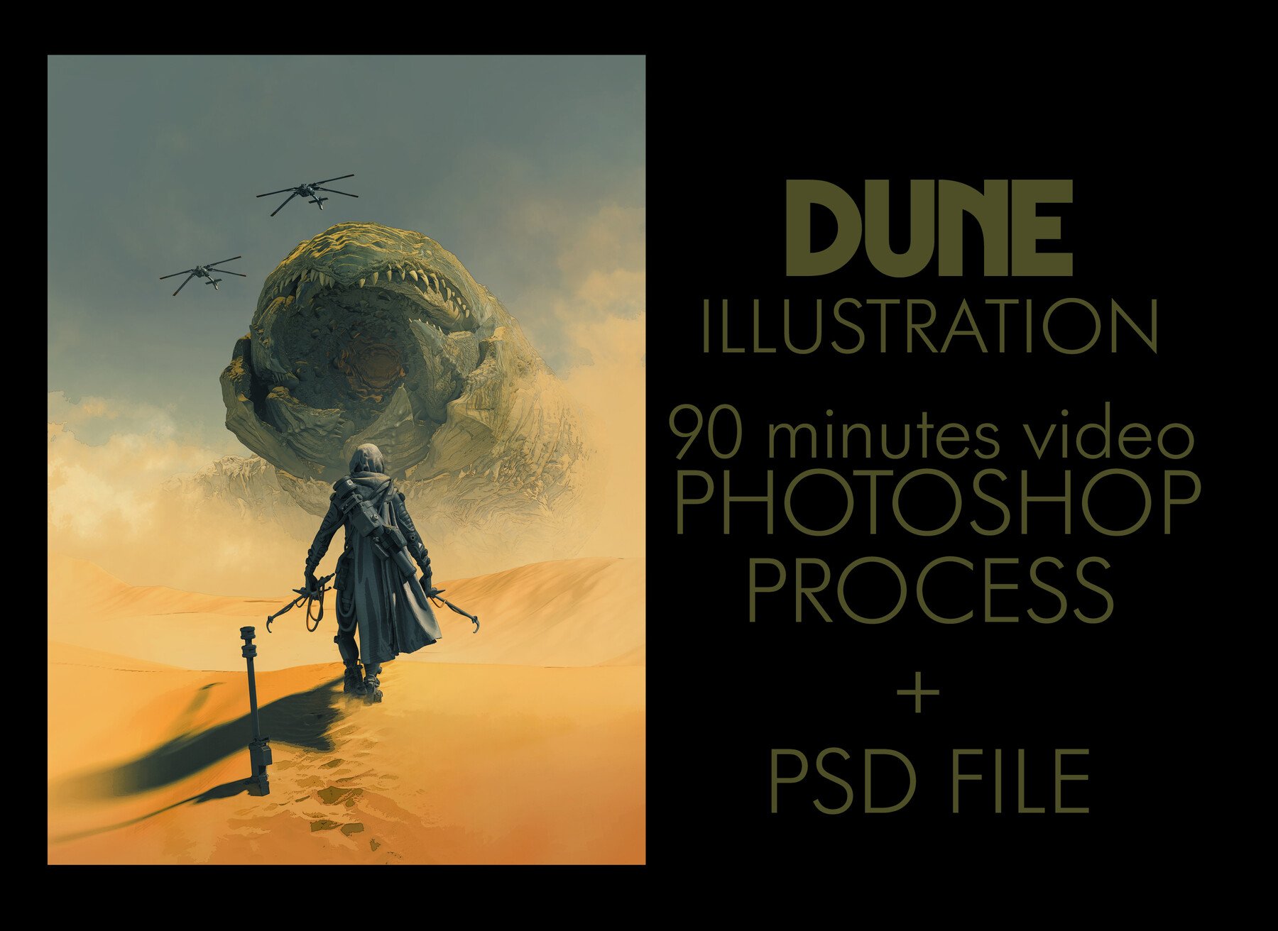 Artstation Dune Illustration Process Video