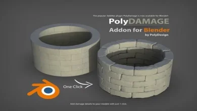 Blender Plugin - PolyDamage for Blender 3D model