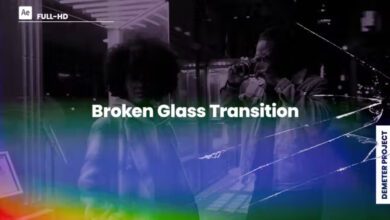 Videohive - Broken Glass Transition - 39847905