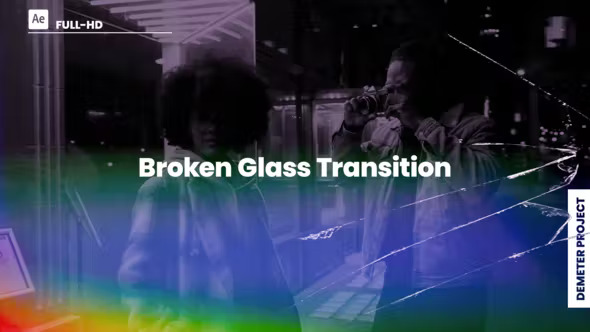 Videohive Broken Glass Transition 39847905