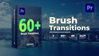 Videohive Brush Transitions 39527459 Free Download Premiere Pro Project