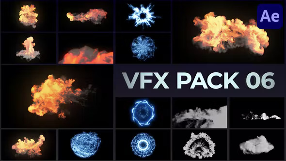 Videohive VFX Elements Pack 06 for After Effects 39488353