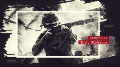 Videohive - Brush Historical Slideshow | MOGRT - 40037544 - Premiere Pro Templates